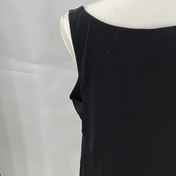 Alfani Women's Black Sleeveless Scoop Neck Layering Tank Top Shell Size XL - Picture 8 of 11